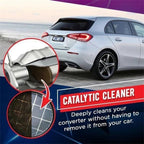 Arenzza catalytic converter cleaner bottle for car accessories, with product label and nozzle visible on a plain background.