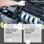 Arenzza Engine Anti-Wear Additive for cars, showing the bottle with label and product details in a close-up image.