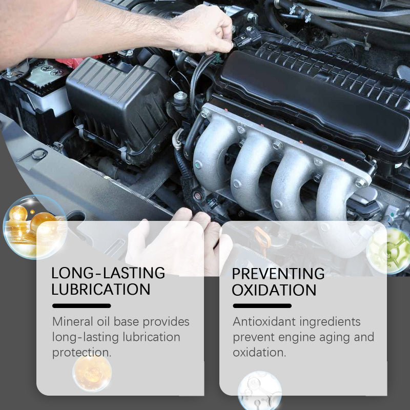Arenzza Engine Anti-Wear Additive for cars, showing the bottle with label and product details in a close-up image.