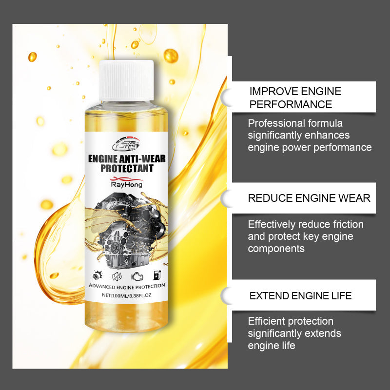 Arenzza engine anti-wear additive for car accessories, showing the product bottle with label and packaging details.