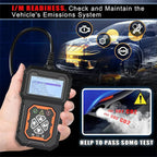 Arenzza universal car fault analyzer decoder showing a diagnostic screen with error codes and multilingual options.