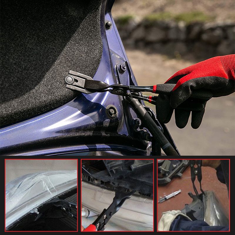 Arenzza professional panel clamp removal tool kit for car accessories, featuring various tools for damage-free disassembly of car panels.