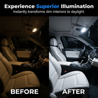 Arenzza 20-piece LED car lighting kit with roof, parking, reading, license plate, and interior lights for vehicle customization.