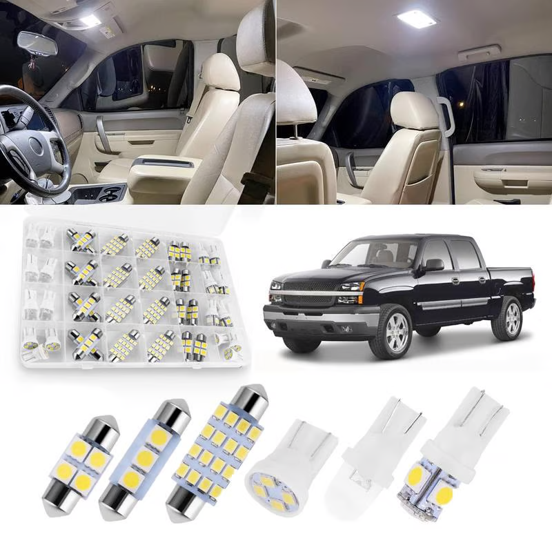 Arenzza 42-piece LED car interior lighting set with bright, colorful lights installed inside a vehicle for a stylish upgrade.