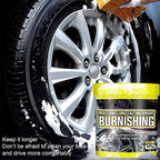 Arenzza Tire Maintenance and Coating Paste for car accessories, with a close-up of the product tube on a white background.