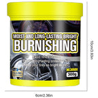 Arenzza tire maintenance and coating paste for car accessories, shown in a container with a smooth, glossy finish.