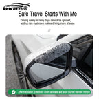 Arenzza carbon fiber rain eyebrow car accessory with a sleek, black carbon fiber finish for stylish vehicle rain protection.