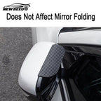 Arenzza carbon fiber rain eyebrow car accessory with sleek black finish, designed to enhance vehicle style and protection.