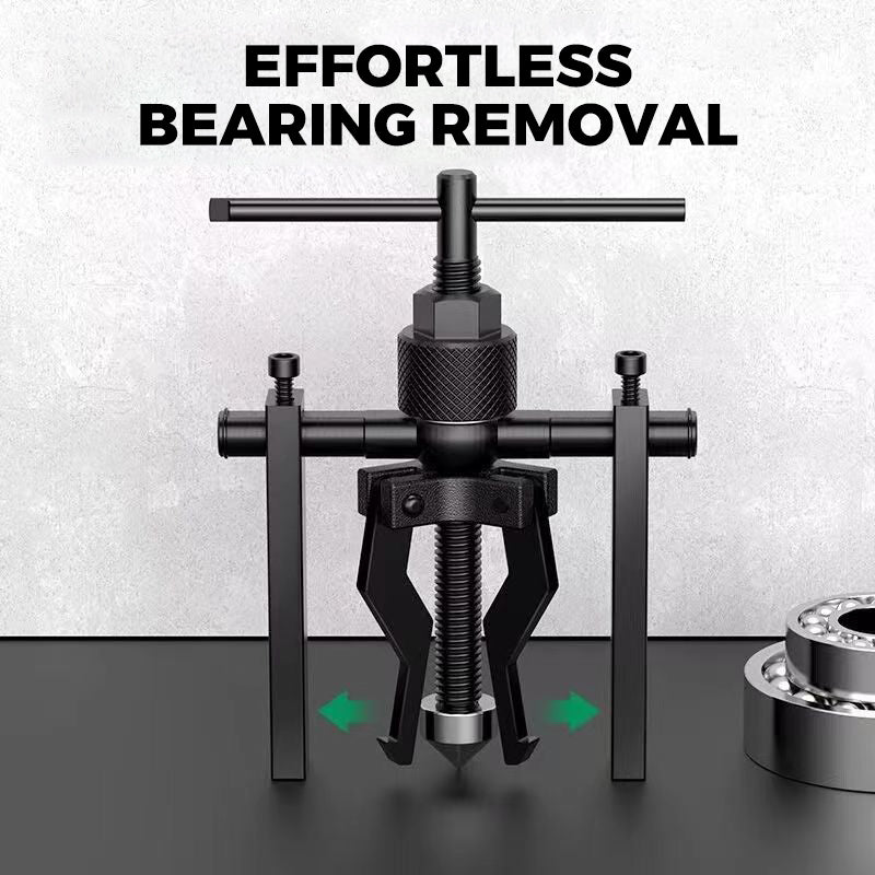 Arenzza 3-Jaw Bore Puller Tool for cars, featuring adjustable jaws for removing bearings and pulleys in automotive repair.