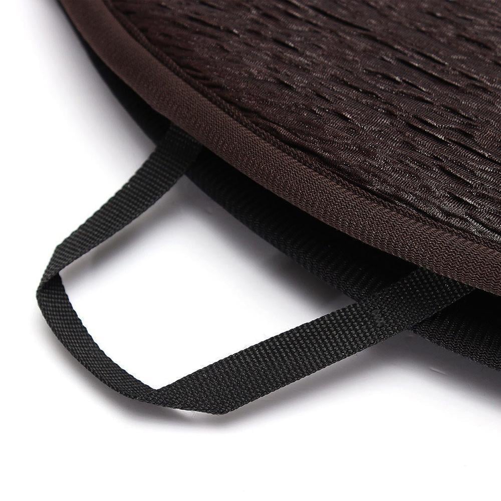 Arenzza 360° rotating car seat cushion accessory in black, designed for comfort and ease of movement inside vehicles.