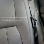 Arenzza Universal Comfort Auto Car Seat Belt Adjuster attached to a vehicle seat belt for improved comfort and fit.
