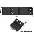 Arenzza Universal Comfort Auto Car Seat Belt Adjuster attached to a car seat belt for improved comfort and fit.