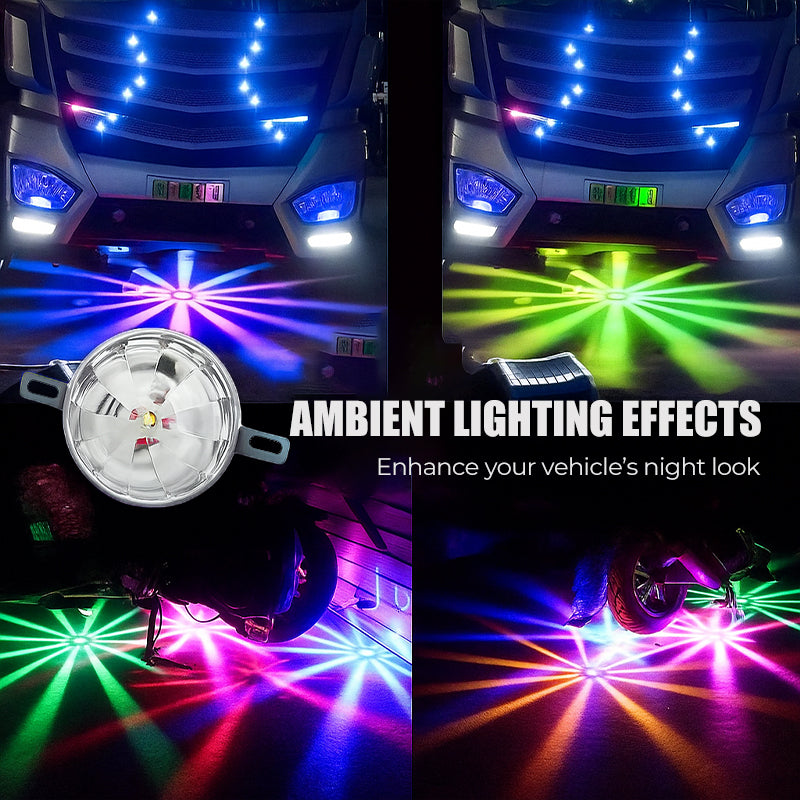 Arenzza Waterproof LED chassis lights for cars, showing the sleek, colorful LED strip installed underneath a vehicle for enhanced visibility.