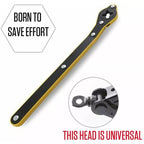 Arenzza auto labor-saving jack ratchet wrench for car repairs, featuring a compact, ergonomic design with a black handle and metal ratchet head.