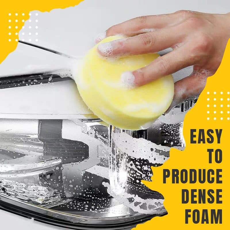Set of three Arenzza car wax polishing sponges, soft and durable for effective vehicle surface cleaning and shine.