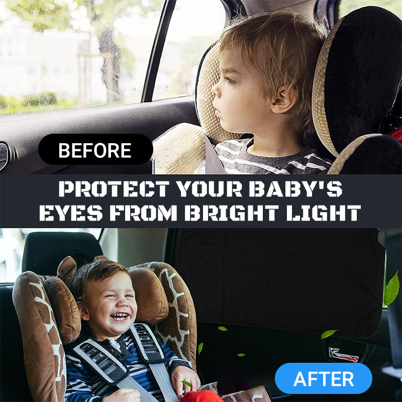 Arenzza car windshield sun shade set with reflective panels and foldable design for protecting vehicle interiors from sun heat.
