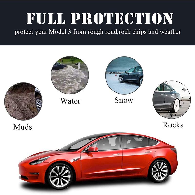 Arenzza universal car wheel fender accessory installed on a vehicle, showcasing its protective design and fit for various car models.