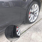 Arenzza universal car wheel fender accessory installed on a vehicle, showing its protective and stylish design for wheel coverage.