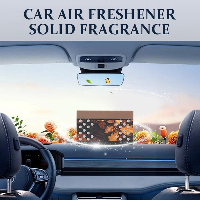 Arenzza car air freshener solid fragrance in a sleek, natural design, perfect for freshening up your vehicle interior.