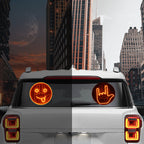 Arenzza Expression & Gesture LED sign light for car rear window, showcasing illuminated symbols and customizable gestures.