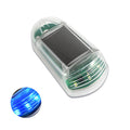 Colorful LED solar-powered car roof light by Arenzza, showcasing vibrant lights on a vehicle's roof for enhanced visibility.