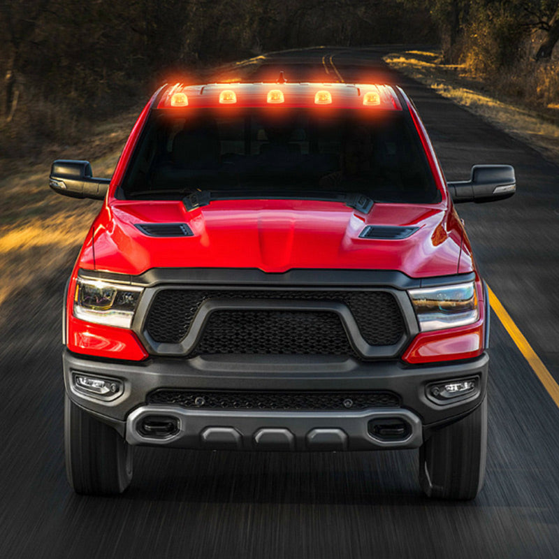 Colorful LED solar-powered car roof light by Arenzza, showcasing vibrant lights on a vehicle roof for added visibility and style.