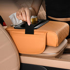 Arenzza multifunctional car armrest cushion with padded surface and adjustable strap, designed for comfort and support in vehicle interior.