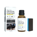 Arenzza plastic parts crystal coating kit with sponge for car accessories, showing the coating application on plastic surfaces.