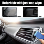 Arenzza Plastics Parts Crystal Coating kit with sponge for car accessories, featuring a bottle of coating solution and a sponge applicator.