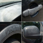Arenzza plastic parts crystal coating kit with sponge for car accessories, featuring a bottle of coating solution and applicator sponge.