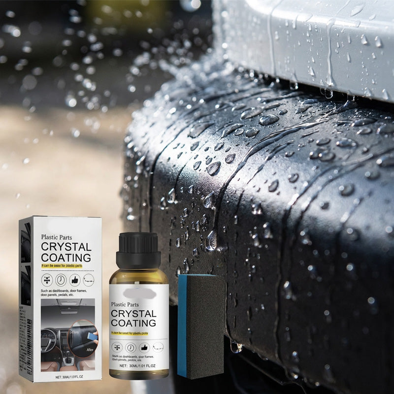 Arenzza car accessories plastic parts crystal coating with sponge applicator for vehicle surface protection and shine.