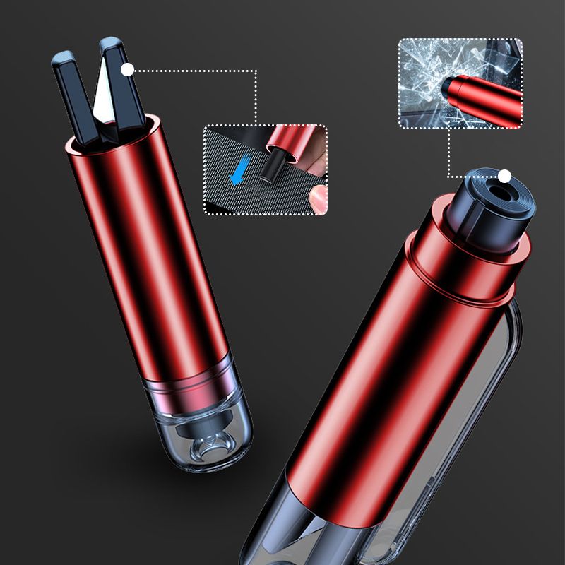 Arenzza mini emergency car escape tool with seatbelt cutter and window breaker, designed for quick vehicle exit in emergencies.