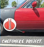 Arenzza universal magnetic frame and rail protector for cars, showcasing sleek black design and magnetic attachment system.