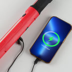 Arenzza 3000 lumens rechargeable work light for cars with USB-C port, magnetic base, and 360-degree adjustable head.