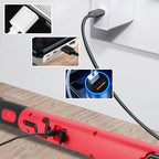 Arenzza rechargeable work light with 3000 lumens, USB-C port, magnet, and 360° adjustable head for car repair and outdoor use.