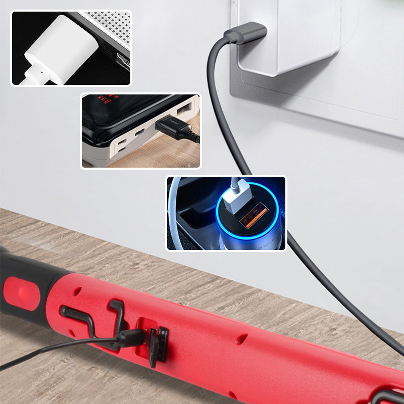 Arenzza rechargeable work light with 3000 lumens, USB-C port, magnet, and 360° adjustable head for car repair and outdoor use.