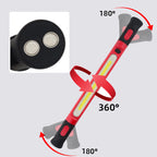Arenzza 3000 Lumens rechargeable work light with USB-C, magnetic base, and 360° adjustable head for car and workshop use.