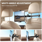 Arenzza adjustable car phone and tablet mount attached to a vehicle's dashboard for hands-free device use.