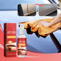 Arenzza multifunctional car rust remover spray bottle for removing rust from car surfaces, shown with spray nozzle and label.