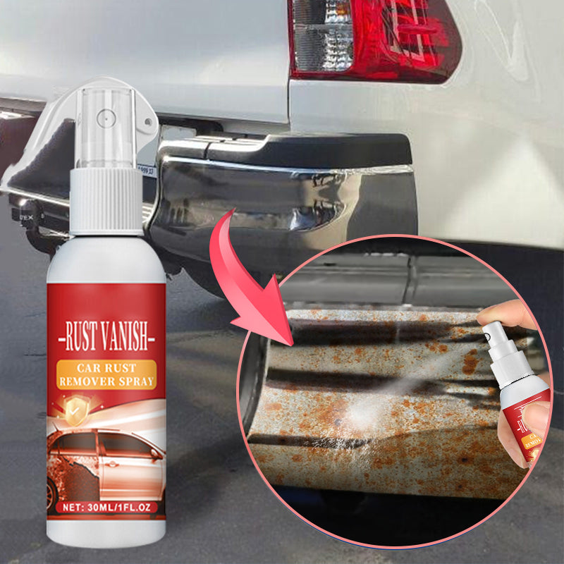Arenzza multifunctional car rust remover spray bottle with spray nozzle, designed for cleaning and protecting vehicle metal surfaces.