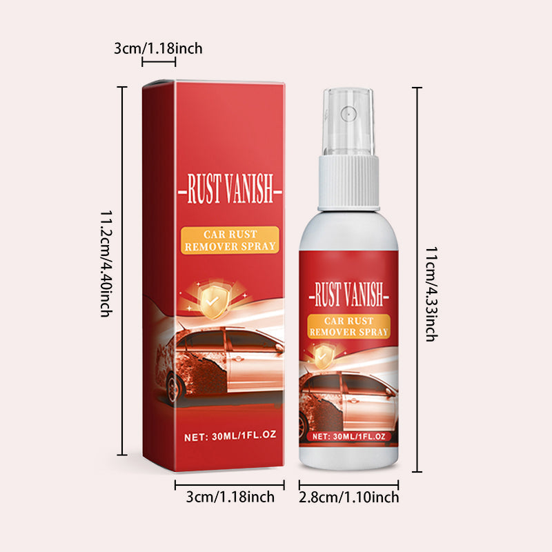 Arenzza multifunctional car rust remover spray bottle with label, designed for cleaning and rust removal from vehicle surfaces.