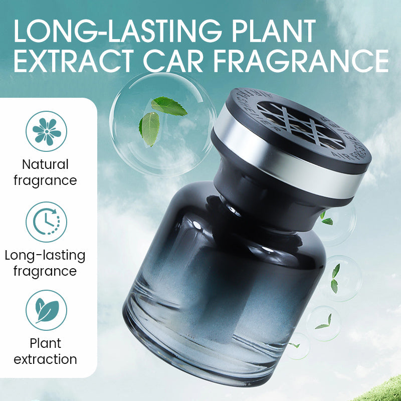 Arenzza long-lasting plant extract car fragrance in sleek bottle, designed as a car accessory for fresh interior scent.