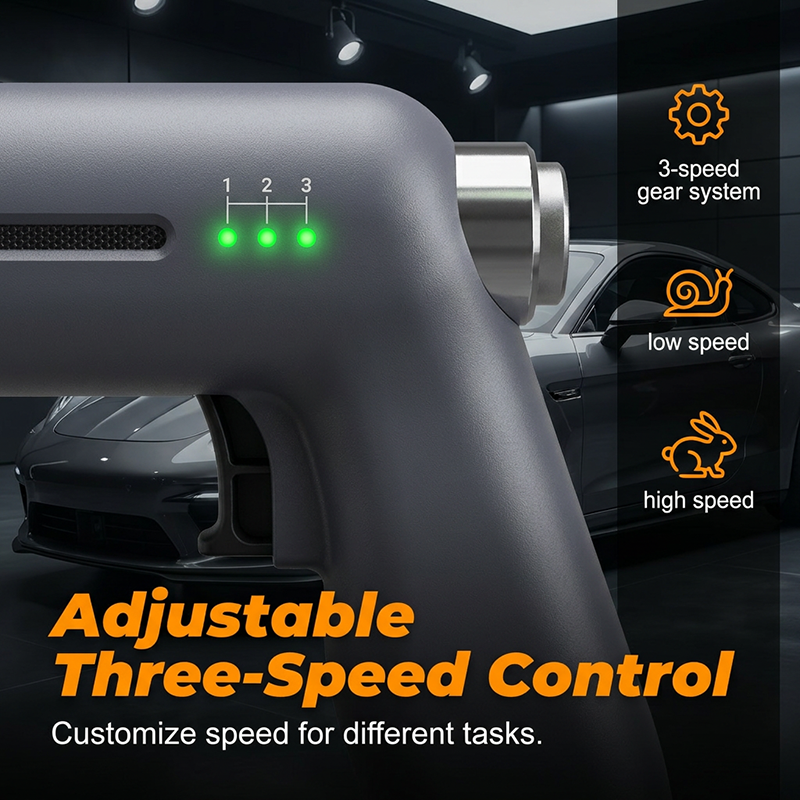 Aarenza electric car scratch repair polisher for car accessories, shown in use on vehicle paint surface.