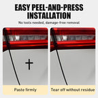 Arenzza Metal Jesus Christ cross badge sticker for cars, 3D self-adhesive scratch cover decal on a vehicle surface.