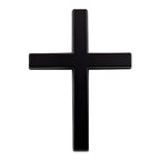 Arenzza Metal Jesus Christ cross badge sticker, 3D self-adhesive car scratch cover accessory on a vehicle surface.