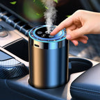 Arenzza Smart Car Diffuser set with light and spray modes, featuring sleek car accessories with multiple functionality.