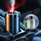 Arenzza smart car diffuser set with light and spray modes, featuring sleek car accessories for interior aromatherapy and ambiance.