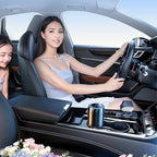 Arenzza Smart Car Diffuser set with light and spray modes, shown in a sleek black design for car interior air freshening.