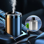 Arenzza smart car diffuser set with light and spray modes, featuring a sleek design and adjustable features for vehicle interior.