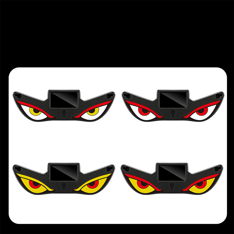 Arenzza Solar Devil's Eye LED car warning light showing waterproof design and four lighting modes for vehicle safety.